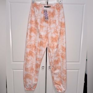 Boohoo Oversized Tie Dye Joggers Sweatpants Petite Sz 2